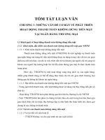 Phát triển hoạt động thanh toán không dùng tiền mặt tại ngân hàng TMCP công thương việt nam (tt) 