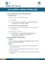 Tóm tắt toán hình học lớp 11 h17 hai đường thẳng vuông góc 
