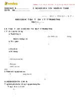 Báo cáo kết quả tổ chức tết trung thu 2017