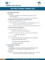 Tóm tắt toán hình học lớp 11 h19 hai mặt phẳng vuông góc 