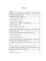 Giải pháp nâng cao hiệu quả nghiệp vụ thị trường mở tại ngân hàng nhà nước việt nam (tt) 