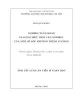 Luận án tiến sĩ nghiệm tuần hoàn và dáng điệu tiệm cận nghiệm của một số lớp phương trình vi phân (tt) 