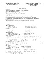 H  ng d n ôn t p toán 8 HKI 1516 