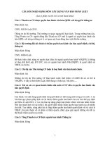 Câu hỏi nhận định môn Xây dựng văn bản pháp luật (update 2019, có trả lời)