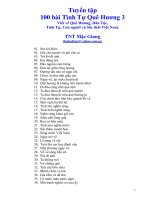 Tuyen tap 100 bai tinh tu que huong  3 (so 201 den so 300)