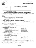 Đề kiểm tra  1 tiêt công nghệ 7 có đáp án (2) 