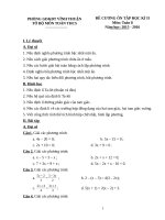 hướng dẫn ôn tập toán kỳ 2 lớp 8 