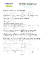 Đề thi thử THPT 2017 môn Toán trường THPT Hoằng Hóa 4 Thanh Hóa File word Có lời giải chi tiết