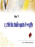 Bài giảng điện tử tin học 11 bai7 