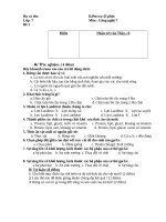 Đề kiểm tra công nghệ 7 có đáp án 