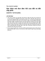 T 307 99 (2003) xác định mô đun đàn hồi của đất và đất cấp phối 