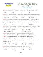 Đề thi thử THPT 2017 môn Toán trường THPT chuyên Lê Quý Đôn Quảng Trị Lần 1 File word Có lời giải chi tiết