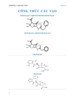 Công thức cấu tạo khang sinh