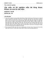 T 24 05 lấy mẫu và thí nghiệm mẫu bê tông được khoan và cưa từ cấu kiện 