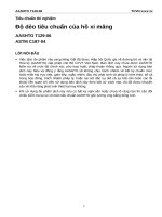 T 129 06 độ dẻo tiêu chuẩn của hồ xi măng 