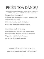 Kịch bản diễn án PHIÊN TOÀ tố TỤNG dân sự - QUYỀN TRỔ CỬA