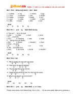 Bài tập trắc nghiệm Tiếng Anh lớp 6 Unit 16: Man and Environment (Test 1) có đáp án