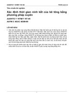 T 197 05 or t 197m xác định thời gian ninh kết của bê tông bằng phương pháp xuyên 