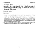 T 326 05 xác định độ rỗng của cốt liệu thô đổ đống 