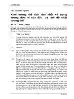 ASTM d 4254 (2006) khối lượng thể tích nhỏ nhất và trọng lượng đơn vị của đất  và tính độ chặt tương đối 