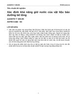 T 155 05 xác định khả năng giữ nước của vật liệu bảo dưỡng bê tông 