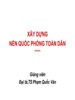 Xây dựng nền quốc phòng toàn dân 