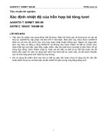 T 309 06 xác định nhiệt độ của hỗn hợp bê tông tươi 