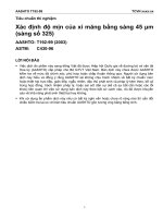 T 192 99 (2003) xác định độ mịn của xi măng bằng sàng 45 μm (sàng số 325) 