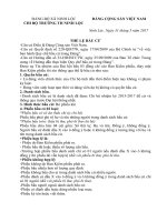 Hồ sơ ban bầu cử đại hội chi bộ