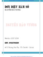 Bài tập trắc nghiệm đơn điệu toán học