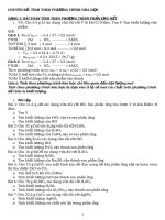 Chuyên đề bồi dưỡng học sinh giỏi Hóa 8