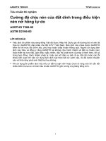 T 208 05 cường độ chịu nén của đất dính trong điều kiện nén nở hông tự do 