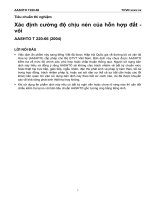 T 220 66 (2004) xác định độ ẩm của đất bằng bình ẩm kế sử dụng khí tạo ra do cácbua canxi 