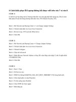 6 Cách khắc phục lỗi wifi trên win 7 và win 8