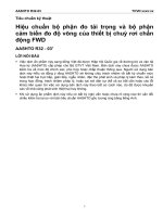 R 32 03 hiệu chuẩn bộ phận đo tải trọng và bộ phận cảm biến đo độ võng của thiết bị chuỳ rơi chấn động FWD 