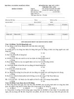 ĐỀ THI KẾT THÚC MÔN KINH TẾ CHÍNH TRỊ