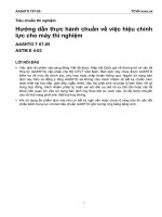 T 67 05 hướng dẫn thực hành chuẩn về việc hiệu chỉnh lực cho máy thí nghiệm 