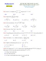 Đề thi thử THPT 2017 môn Toán trường THPT chuyên KHTN Hà Nội Lần 5 File word Có lời giải chi tiết