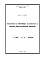 LVTS 2015   thu thập đánh giá chứng cứ trong luật tố tụng hình sự (trên cơ sở số liệu thực tiễn địa bàn tỉnh đắk lắk) 