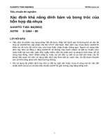 T 182 84 (2002) xác định khả năng dính bám và bong tróc của hỗn hợp đá nhựa 