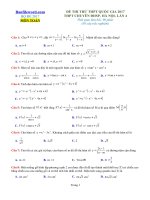 Đề thi thử THPT 2017 môn Toán trường THPT chuyên ĐHSP Hà Nội Lần 4 File word Có lời giải chi tiết