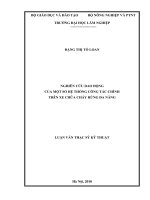 Nghiên cứu dao động của một số hệ thống công tác chính trên xe chữa cháy rừng đa năng 