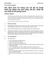 ASTM d 4355 xác định mức hư hỏng của vải địa kỹ thuật dưới tác động của ánh sáng, độ ẩm, nhiệt độ của thiết bị hồ quang xeno 