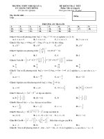 Các dạng đề thường kiểm tra 1 tiếtt toán năm 2018 đề 2 