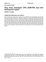 ASTM f 714 06a ống nhựa polyetylen (PE) (SDR PR) dựa trên đường kính ngoài 