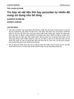 M 295 06 tro bay và vật liệu thô hay pozzolan tự nhiên đã nung sử dụng cho bê tông 