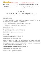 Kế hoạch tổ chức phần hội khai giảng năm học mới