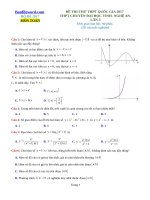 Đề thi thử THPT 2017 môn Toán trường THPT chuyên Đại học Vinh Nghệ An Lần 3 File word Có lời giải chi tiết