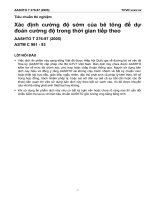 T 276 97 (2005) xác định cường độ sớm của bê tông để dự đoán cường độ trong thời gian tiếp theo 