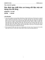 T 21 05 xác định tạp chất hữu cơ trong cốt liệu mịn sử dụng cho bê tông 